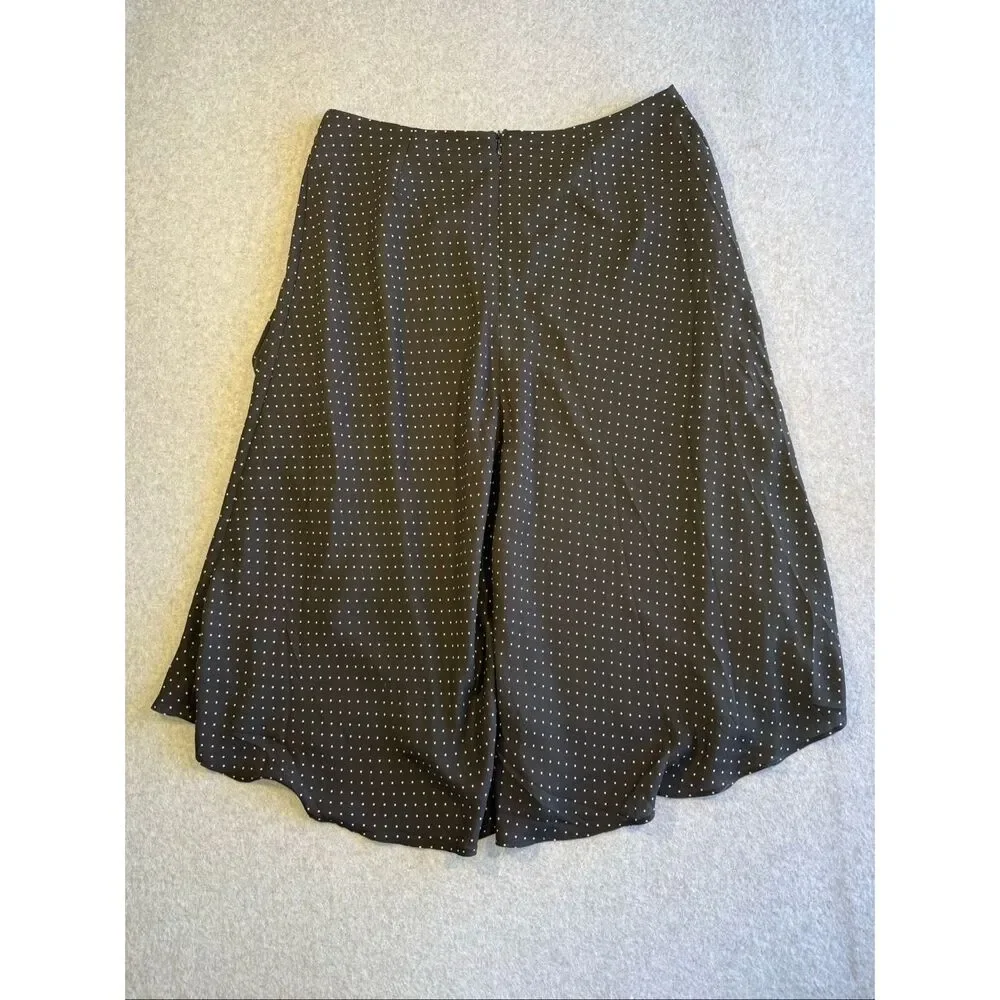 Talbots polkadot midi asymmetrical flowy skirt 10